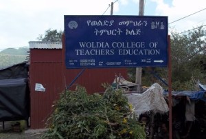 The Woldia CTE sign - which became a feature of almost all of my training presentations